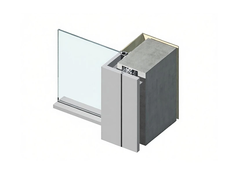 MUR-RIDEAU PLEINE VERRE