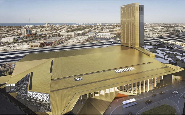 Agrandissement du parc des expositions de Melbourne&nbsp;&ndash;&nbsp;H&ocirc;tel